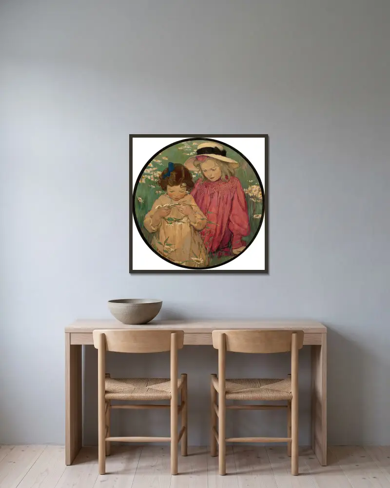 Wianek ze stokrotek, Jessie Willcox Smith w ramie na ścianie