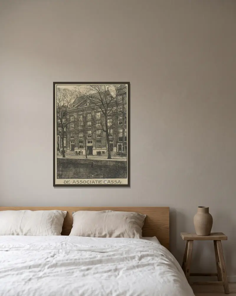 De Associatie Cassa nad Herengracht w Amsterdamie, Willem Wenckebach w ramie na ścianie