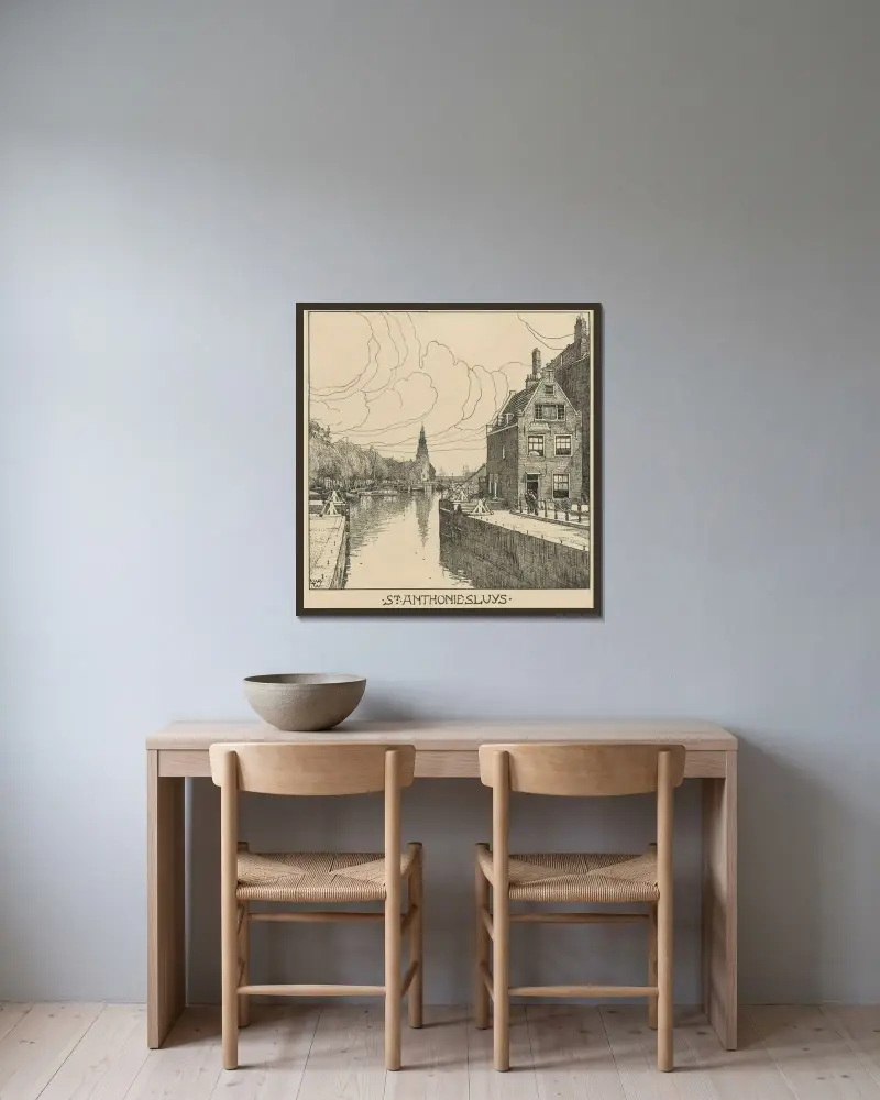 St. Anthonie Sluys w Amsterdamie, Willem Wenckebach w ramie na ścianie