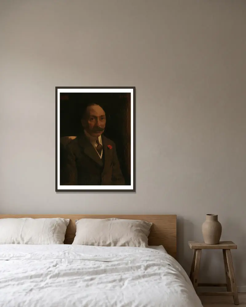 Andries van Wezel (1856–1921) von Willem Witsen gerahmt an einer Wand