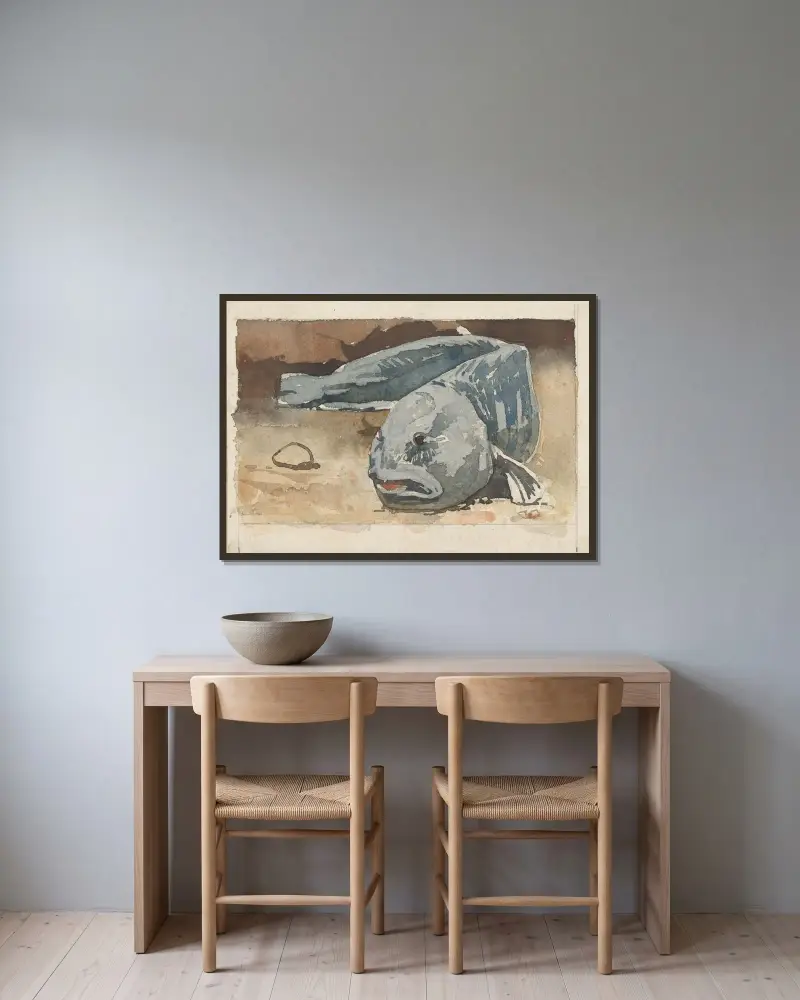 Vis av Willem Witsen inramad på en vägg