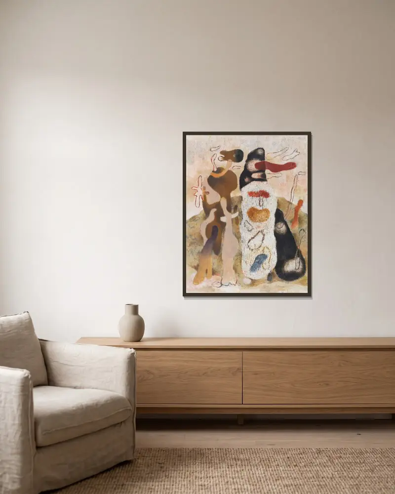 Goyescas von Willi Baumeister gerahmt an einer Wand