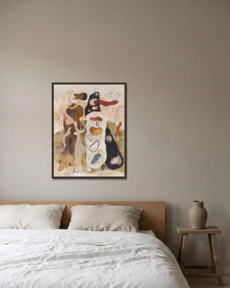 Goyescas von Willi Baumeister gerahmt an einer Wand