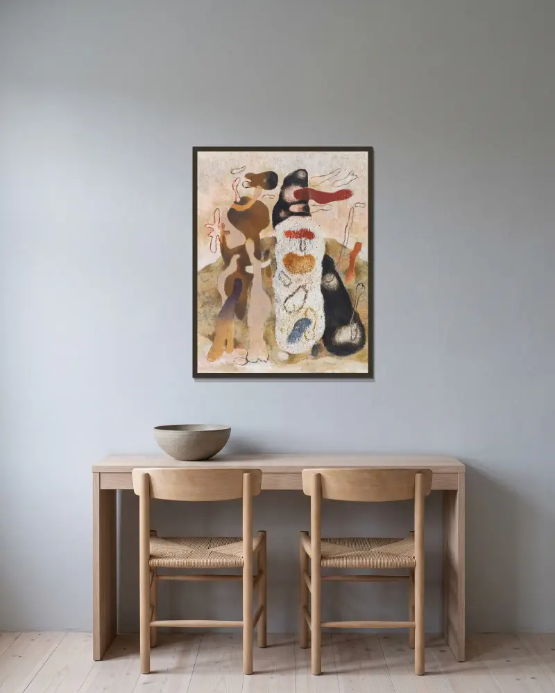 Goyescas von Willi Baumeister gerahmt an einer Wand