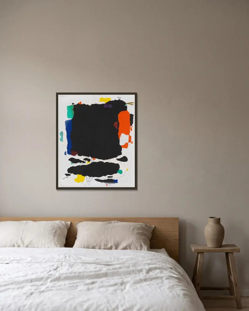Mo von Willi Baumeister gerahmt an einer Wand