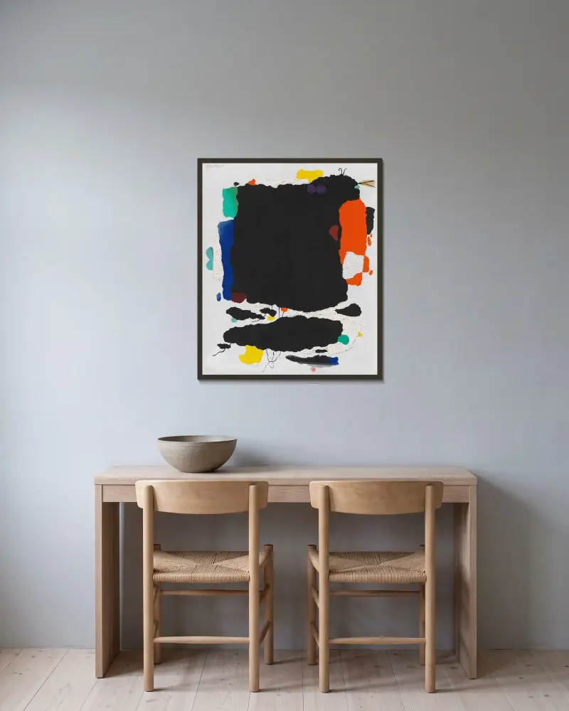 Mo von Willi Baumeister gerahmt an einer Wand