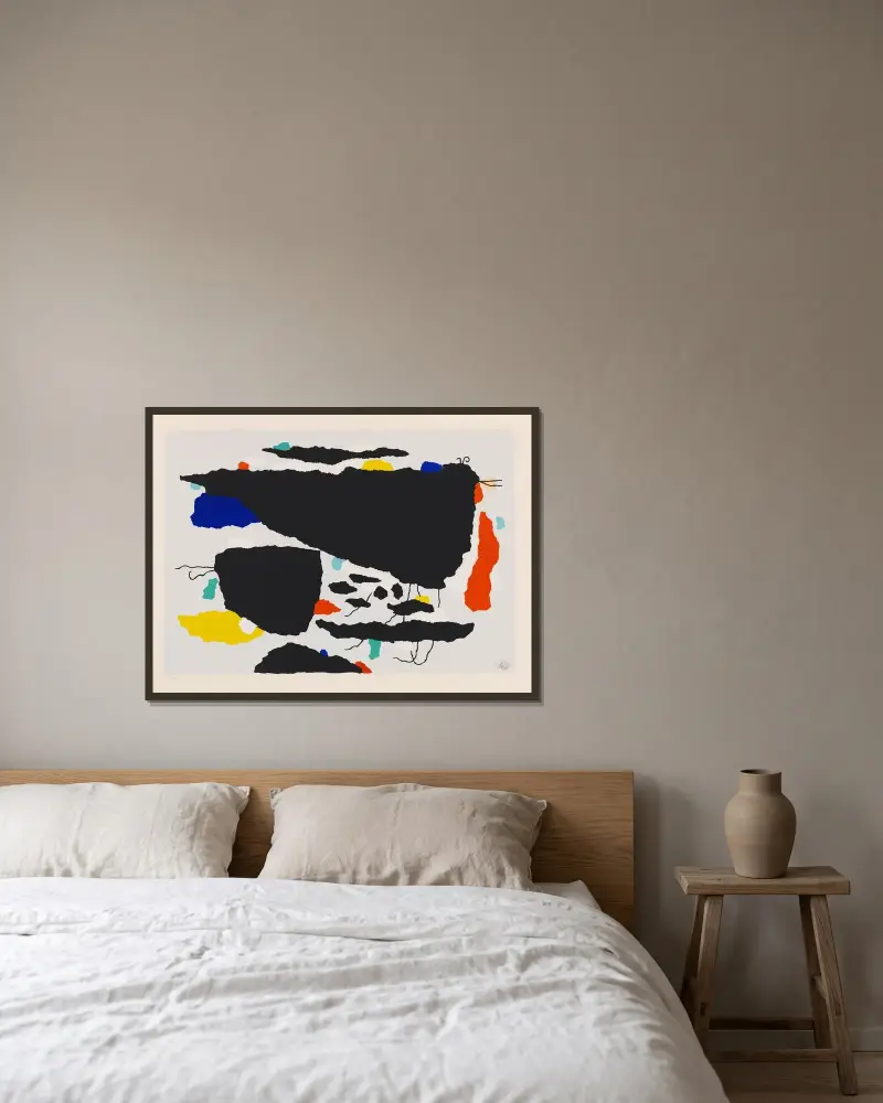 Mo II von Willi Baumeister gerahmt an einer Wand