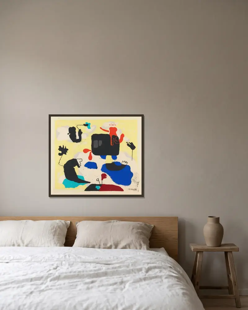 Moby Dick von Willi Baumeister gerahmt an einer Wand