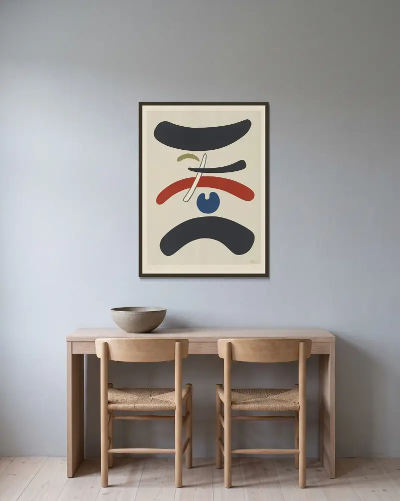 Tori von Willi Baumeister gerahmt an einer Wand