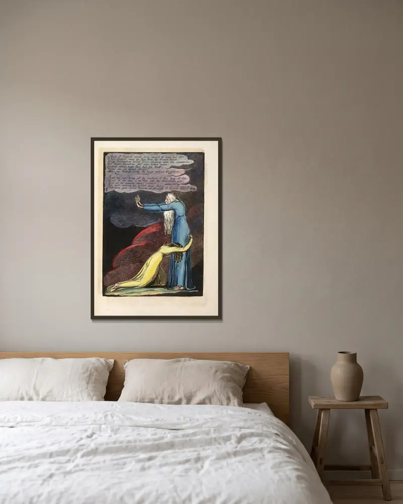 Arise O Rintrah …, 1794 – Nr. 2, William Blake w ramie na ścianie