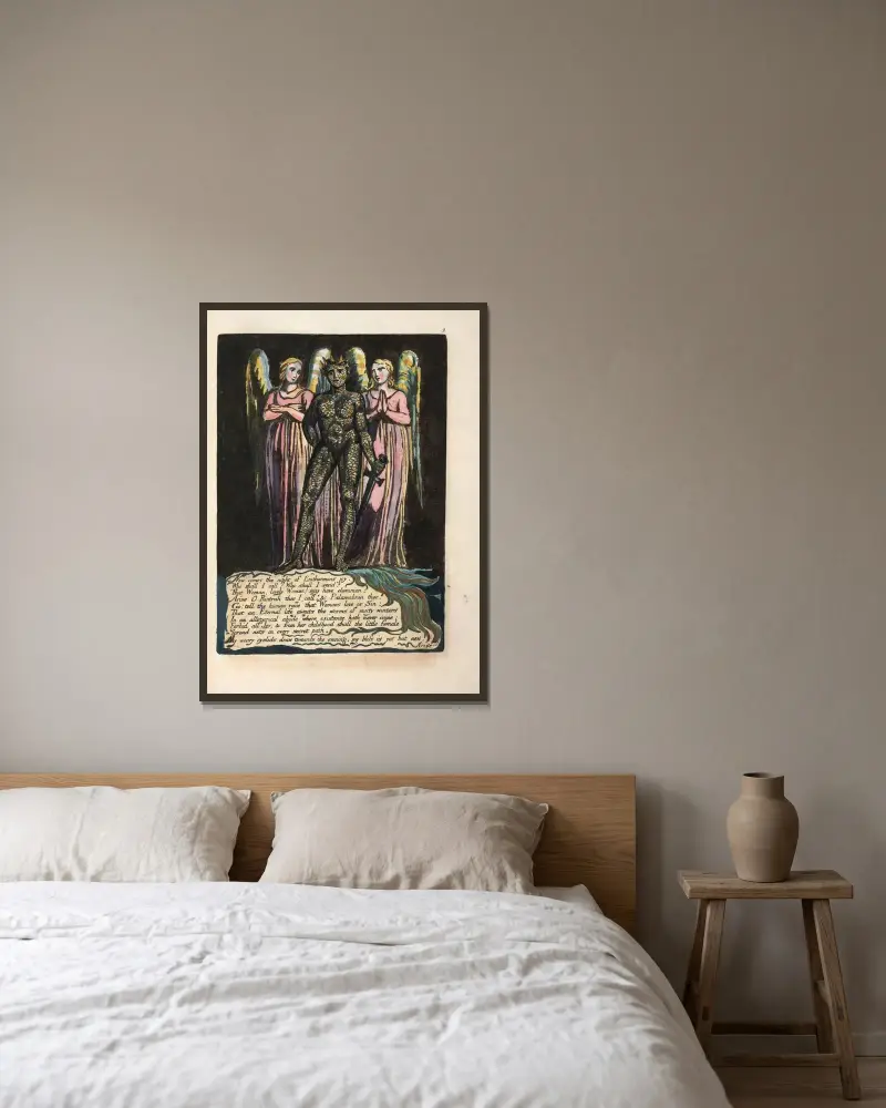 Nadchodzi noc…, 1794 – Nr. 2, William Blake w ramie na ścianie
