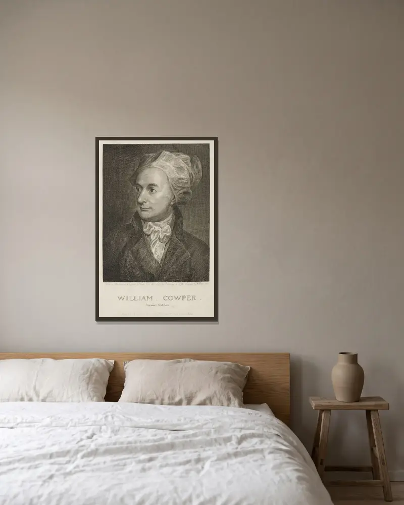 William Cowper, 1802 – Nr. 2, William Blake v rámu na stěně