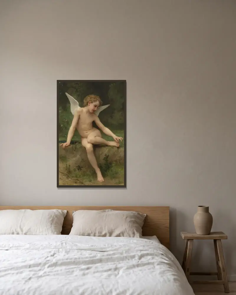 L’amour À L’épine, William Bouguereau w ramie na ścianie