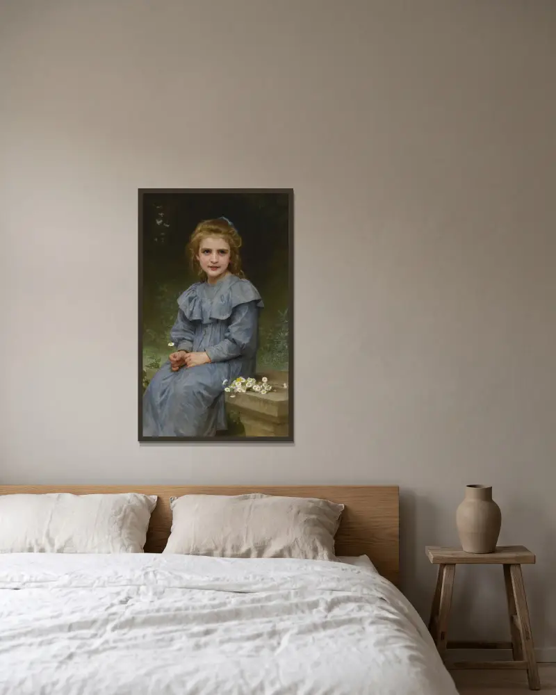 Tusenskönor av William Bouguereau inramad på en vägg