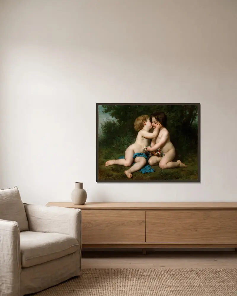 Frid, William Bouguereau v rámu na stěně