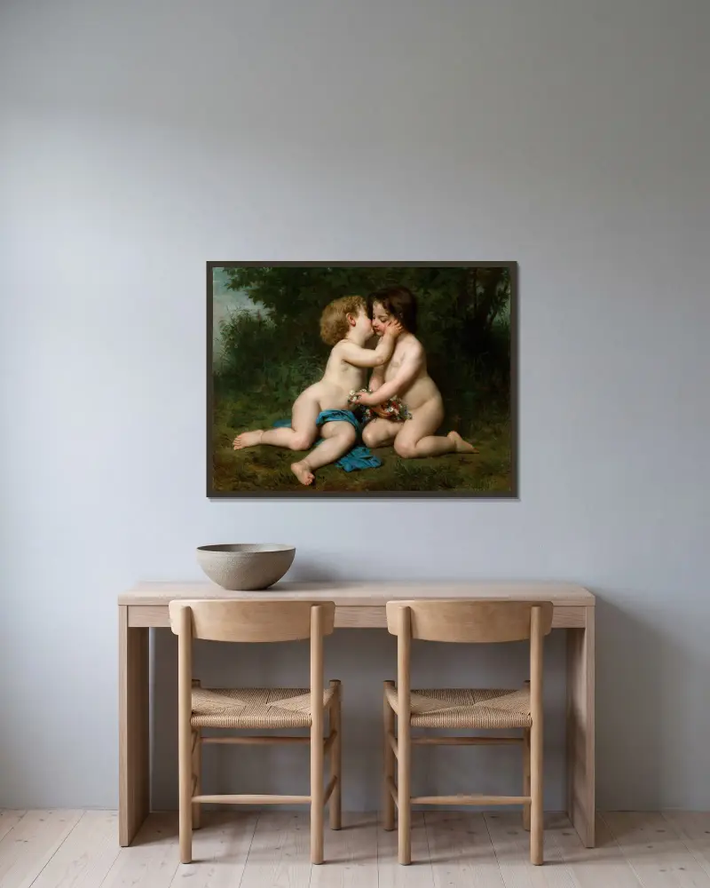 Frid, William Bouguereau v rámu na stěně