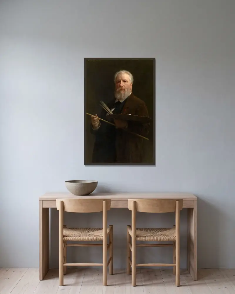 Self Portrait, William Bouguereau w ramie na ścianie