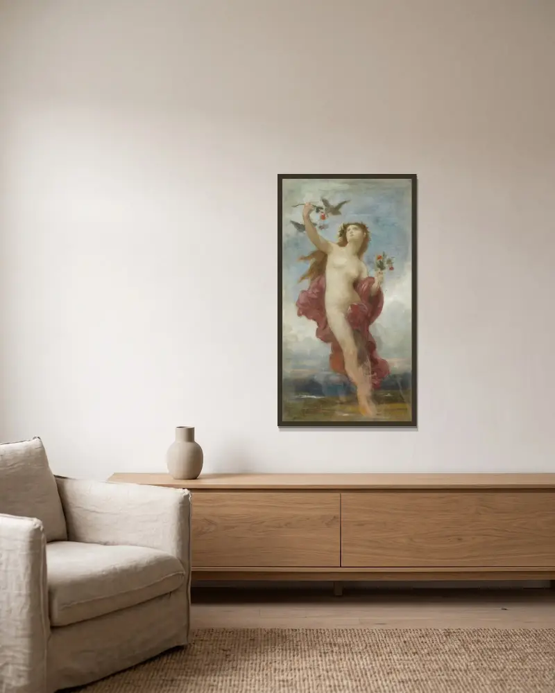 Studium do Dnia, William Bouguereau w ramie na ścianie