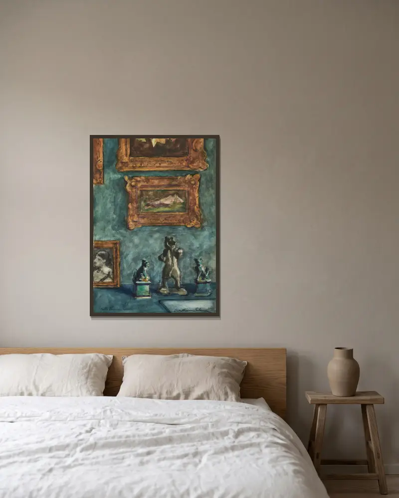 Interieur in Windlestone – Nr. 4 von Sir William Eden gerahmt an einer Wand