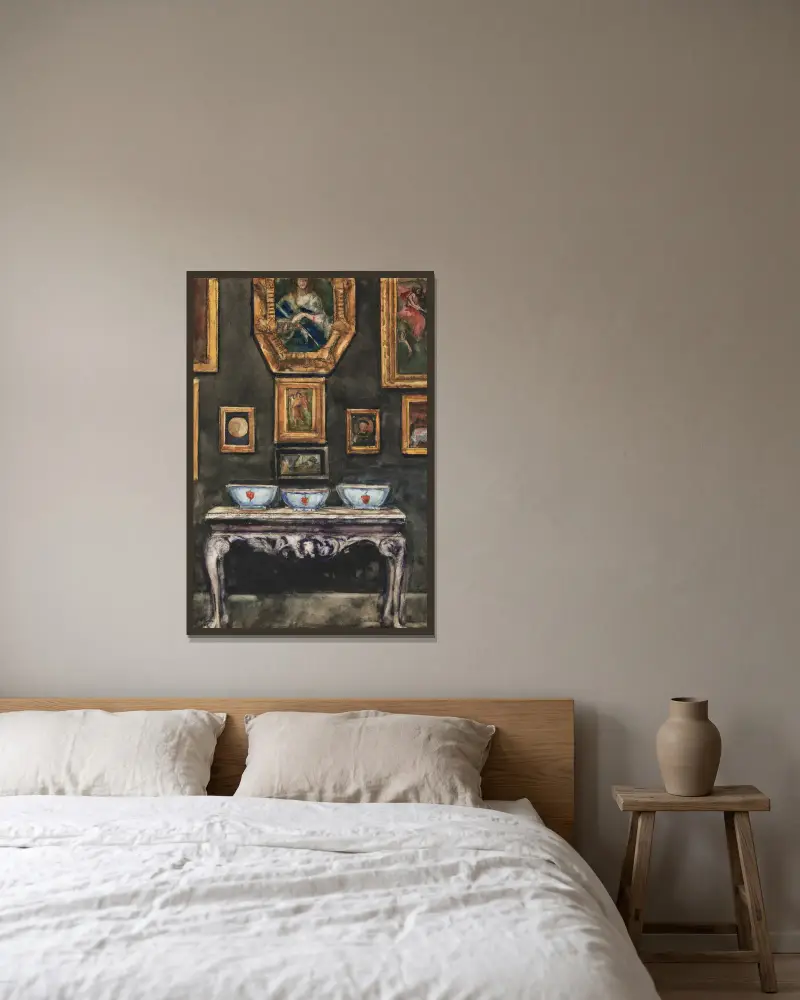 Interieur in Windlestone, Nr. 5 von Sir William Eden gerahmt an einer Wand