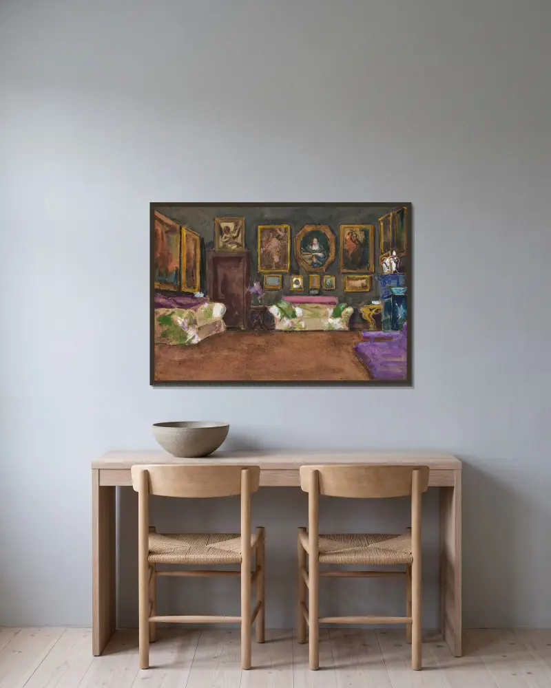 Studie – Nr. 16 von Sir William Eden gerahmt an einer Wand