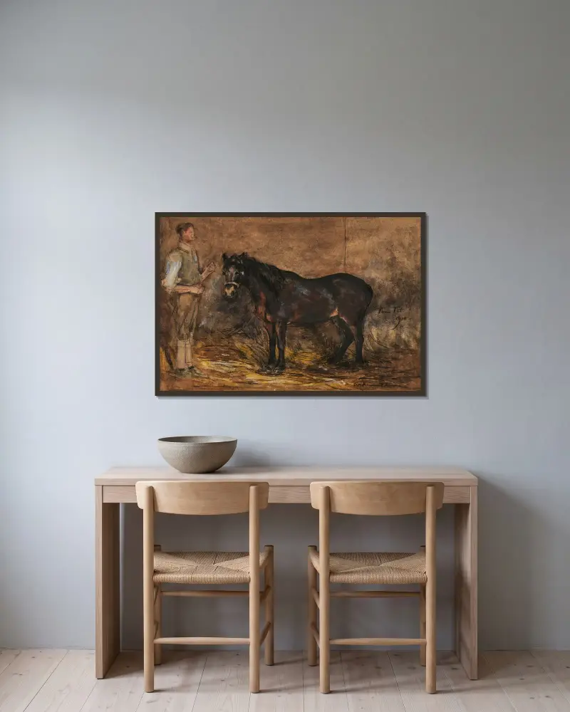 Studie – Nr. 18 von Sir William Eden gerahmt an einer Wand