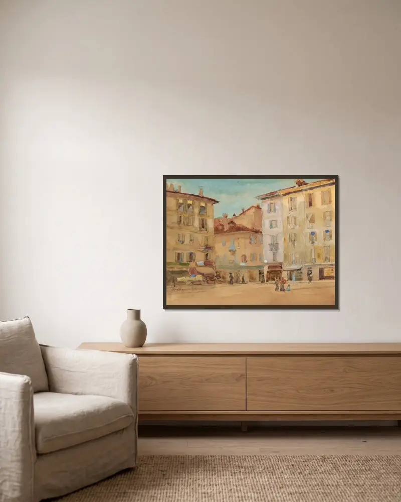Studie – Nr. 2 von Sir William Eden gerahmt an einer Wand
