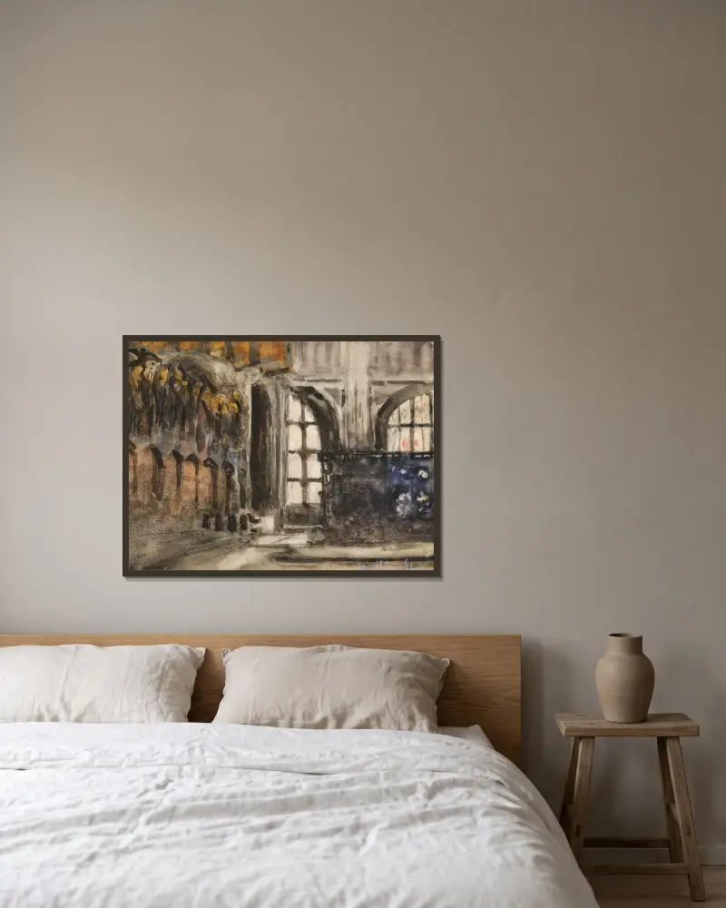 Studie, Nr. 6 von Sir William Eden gerahmt an einer Wand