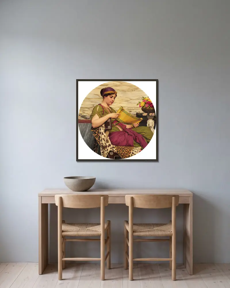 An Edition de Luxe von John William Godward gerahmt an einer Wand