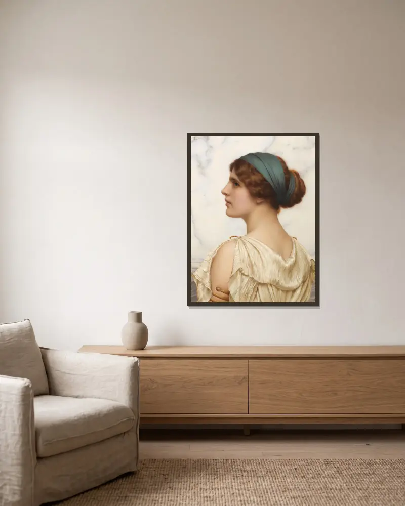 Atalanta, John William Godward v rámu na stěně