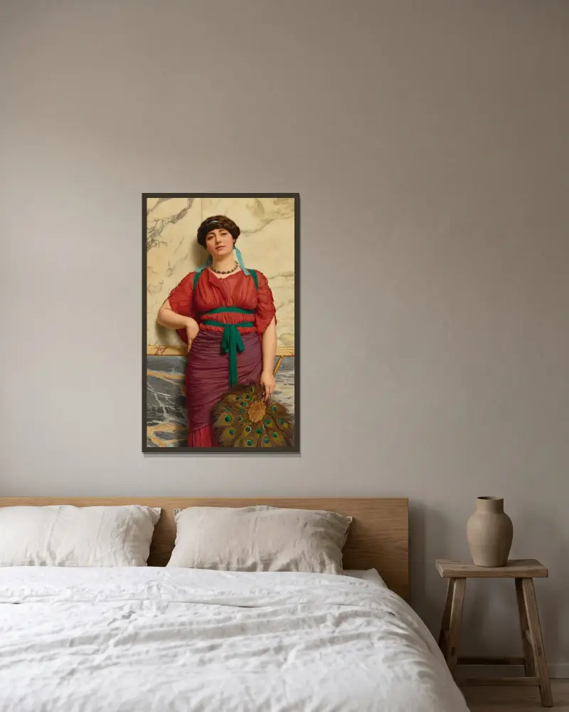 Eurypyle av John William Godward inramad på en vägg
