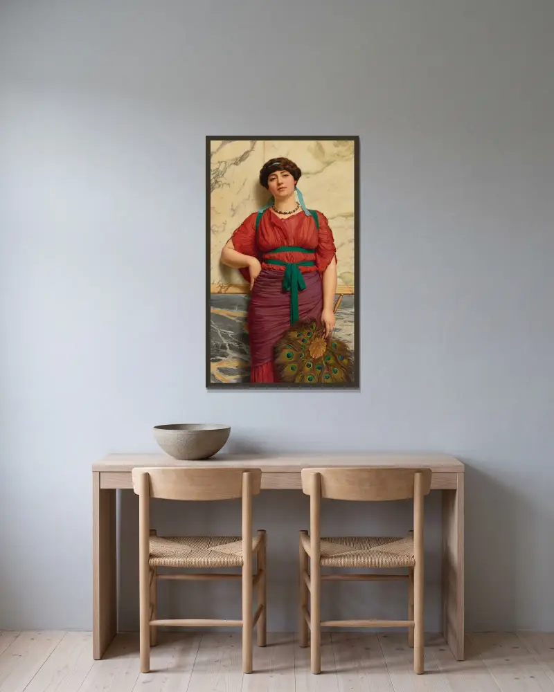 Eurypyle av John William Godward inramad på en vägg