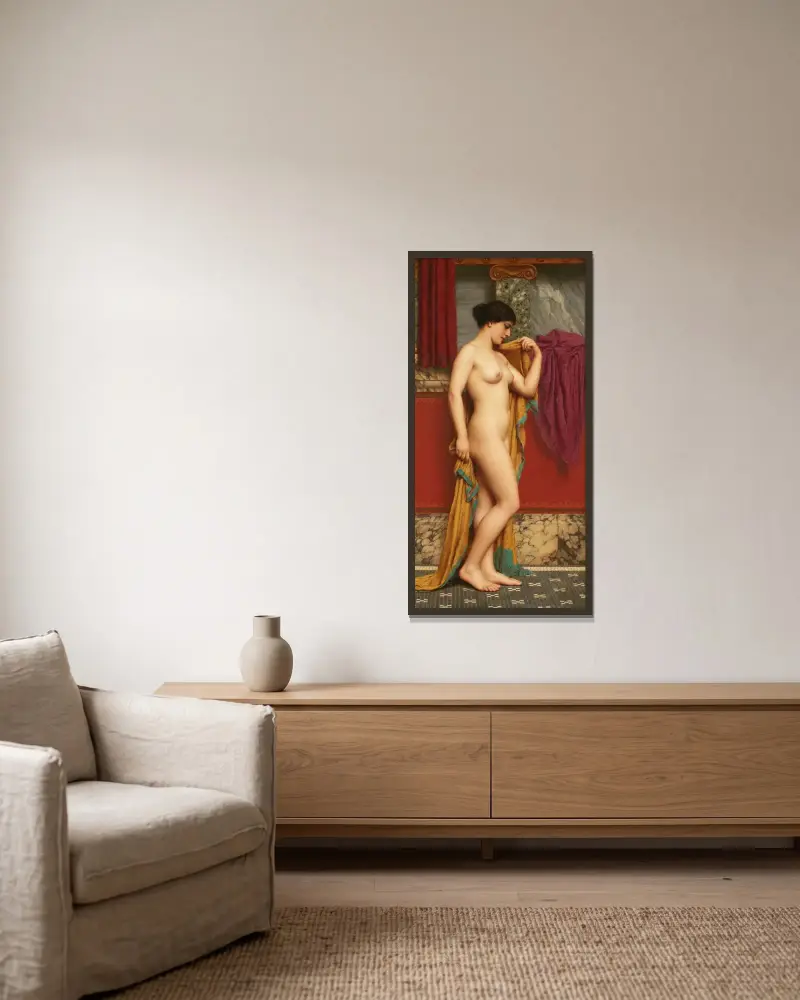 I tepidariet av John William Godward inramad på en vägg