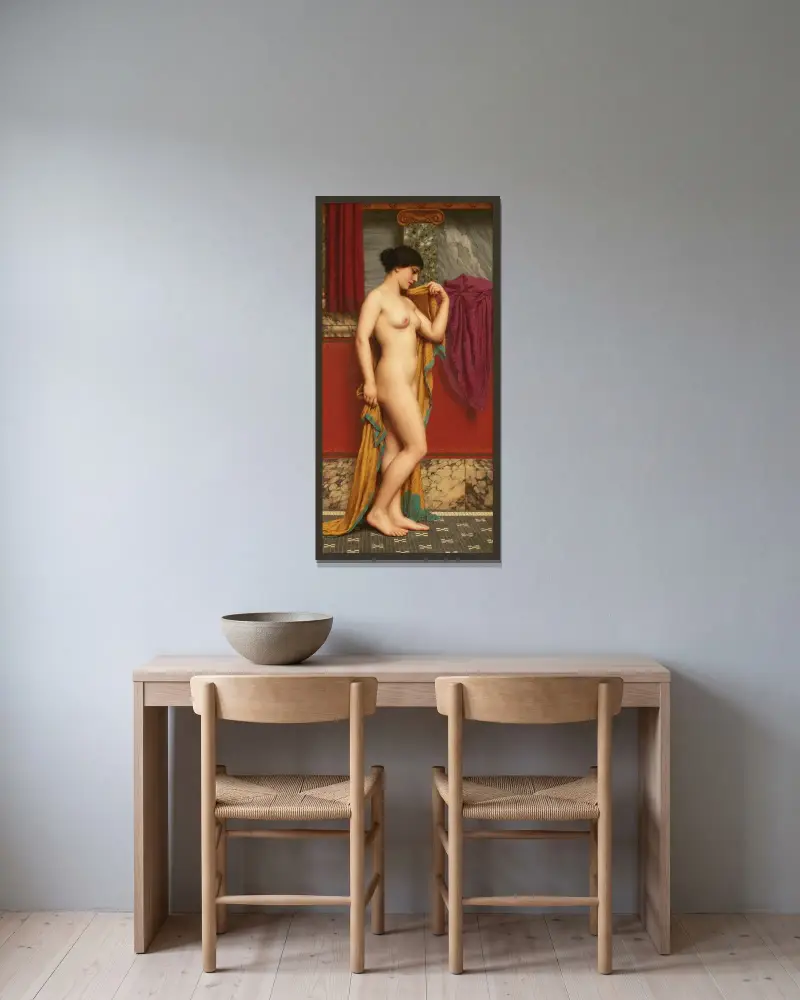 I tepidariet av John William Godward inramad på en vägg