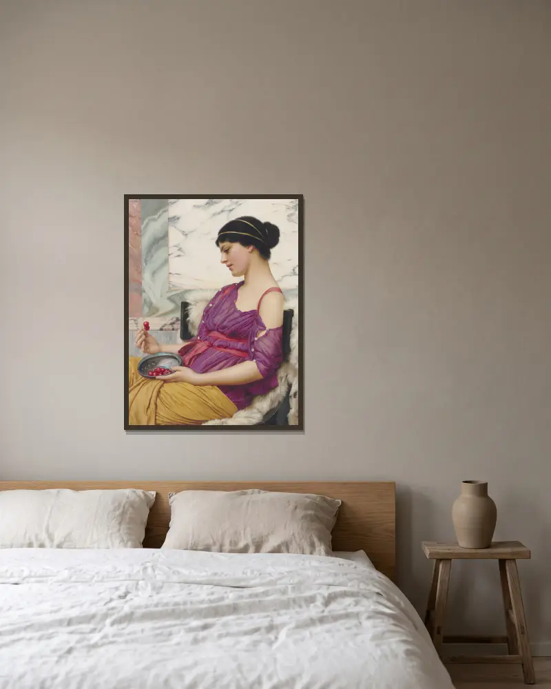 Ismenia, John William Godward v rámu na stěně