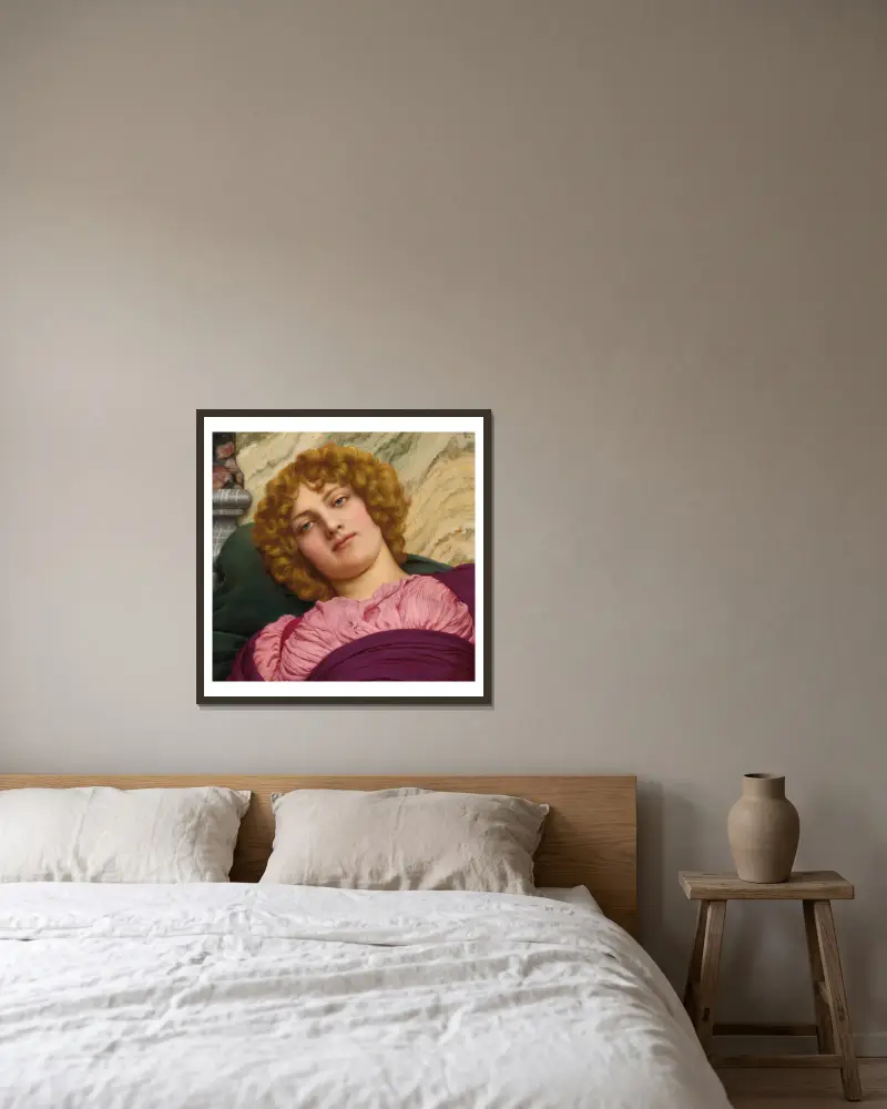 Myrhinna, John William Godward v rámu na stěně