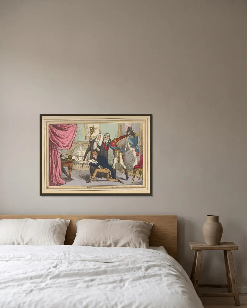 Finis. von William Heath gerahmt an einer Wand
