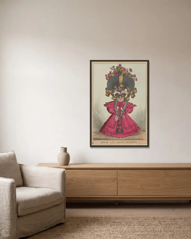 Viel Lärm um Nichts!!! von William Heath gerahmt an einer Wand