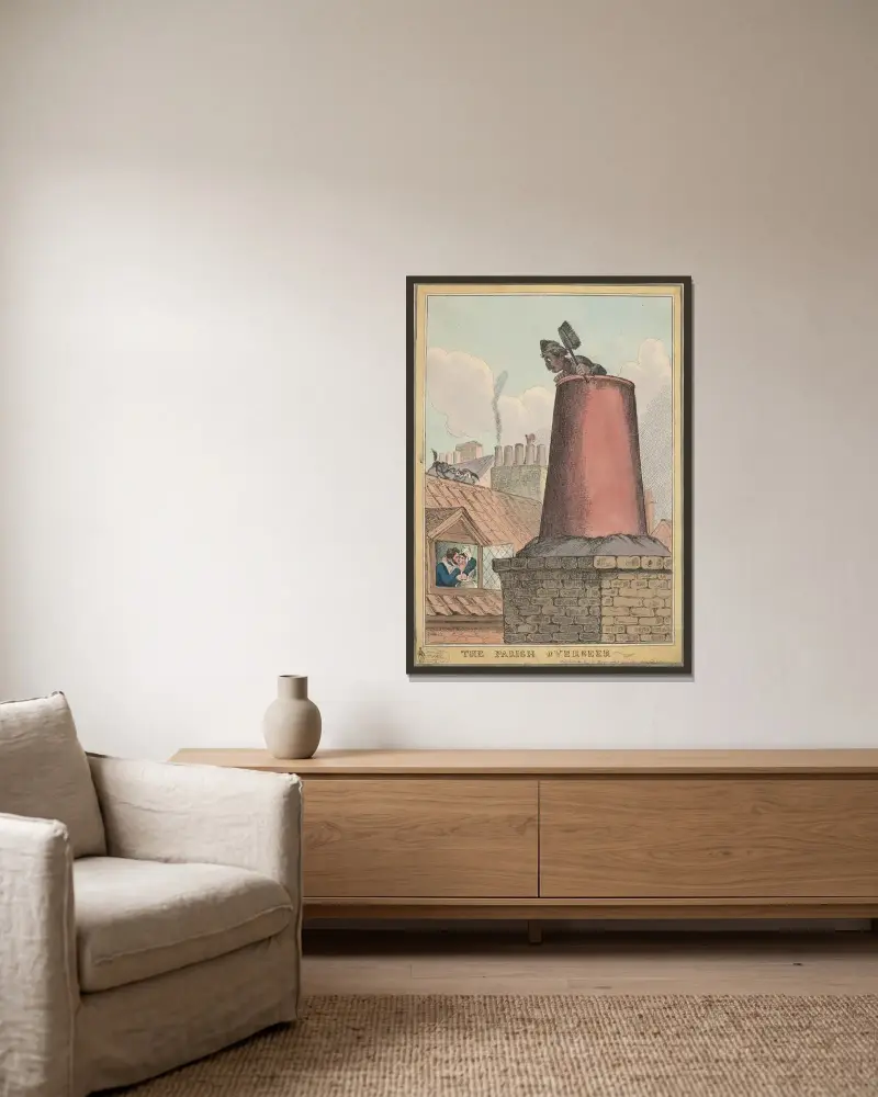 Der Gemeindevorsteher von William Heath gerahmt an einer Wand