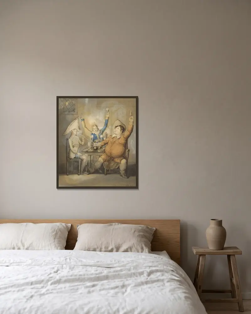 Was ihr wollt, II, 3 von William Heath gerahmt an einer Wand