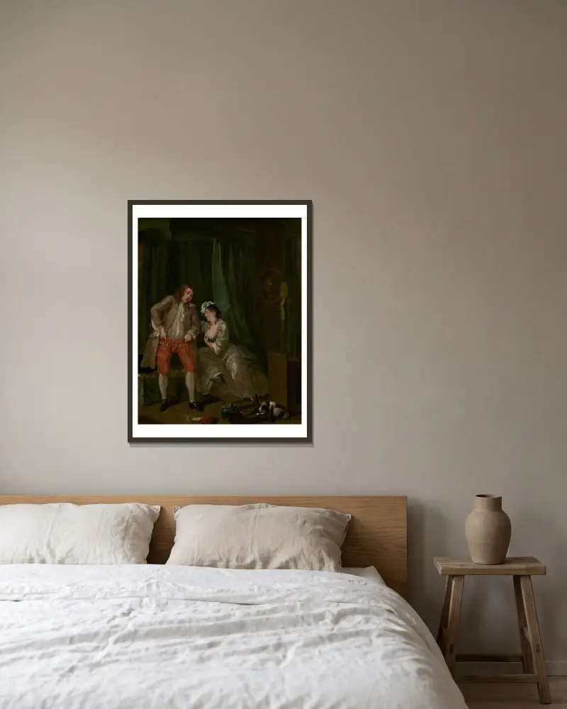 Po, William Hogarth v rámu na stěně