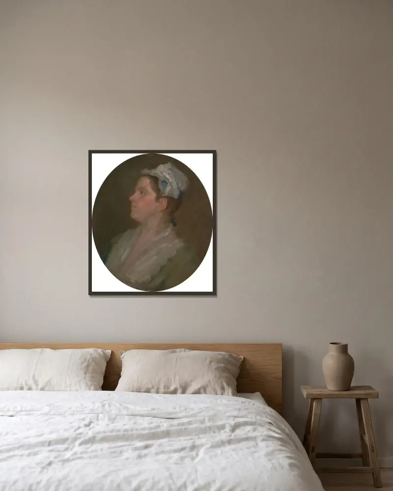 Ann Hogarth von William Hogarth gerahmt an einer Wand