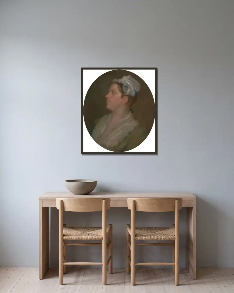 Ann Hogarth von William Hogarth gerahmt an einer Wand