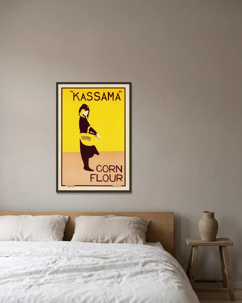 Corn Flour Kassama von William Nicholson gerahmt an einer Wand