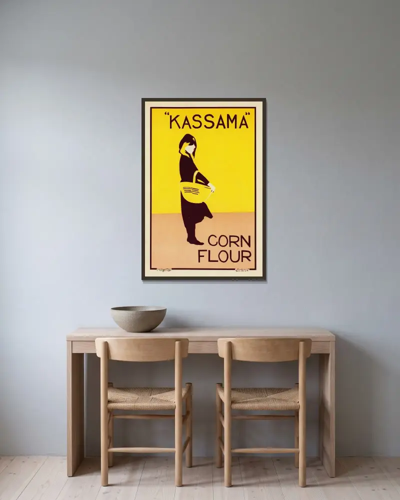 Corn Flour Kassama von William Nicholson gerahmt an einer Wand