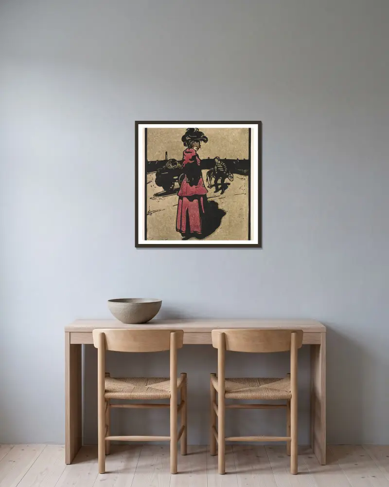 Coster von William Nicholson gerahmt an einer Wand