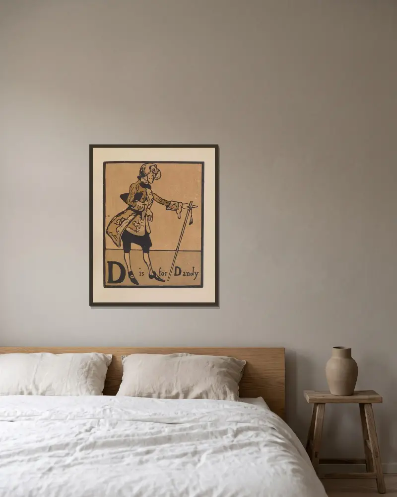 D is for Dandy von William Nicholson gerahmt an einer Wand