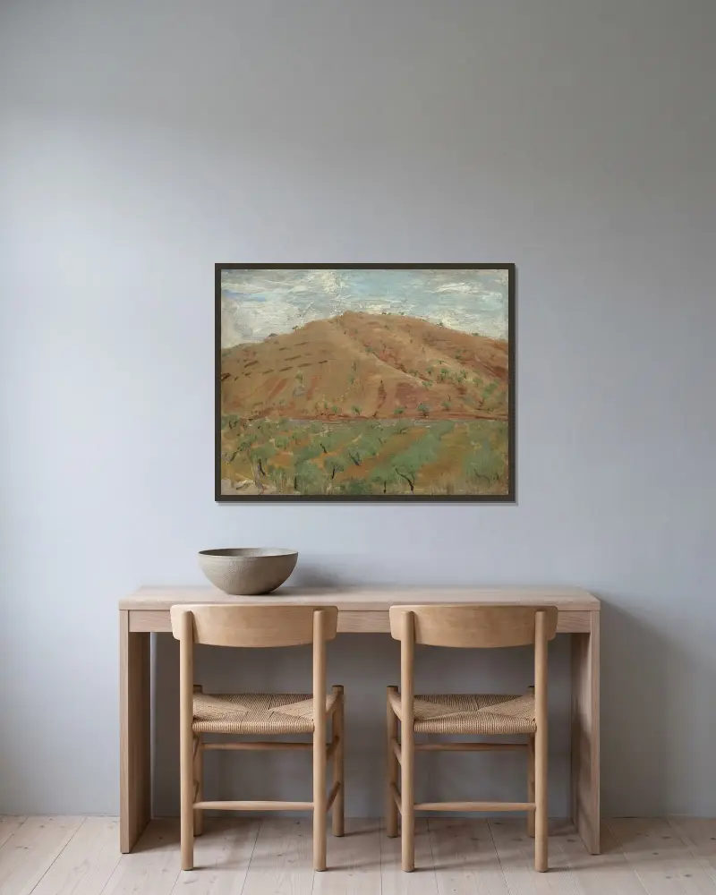 El Cerro, San Antón av William Nicholson inramad på en vägg