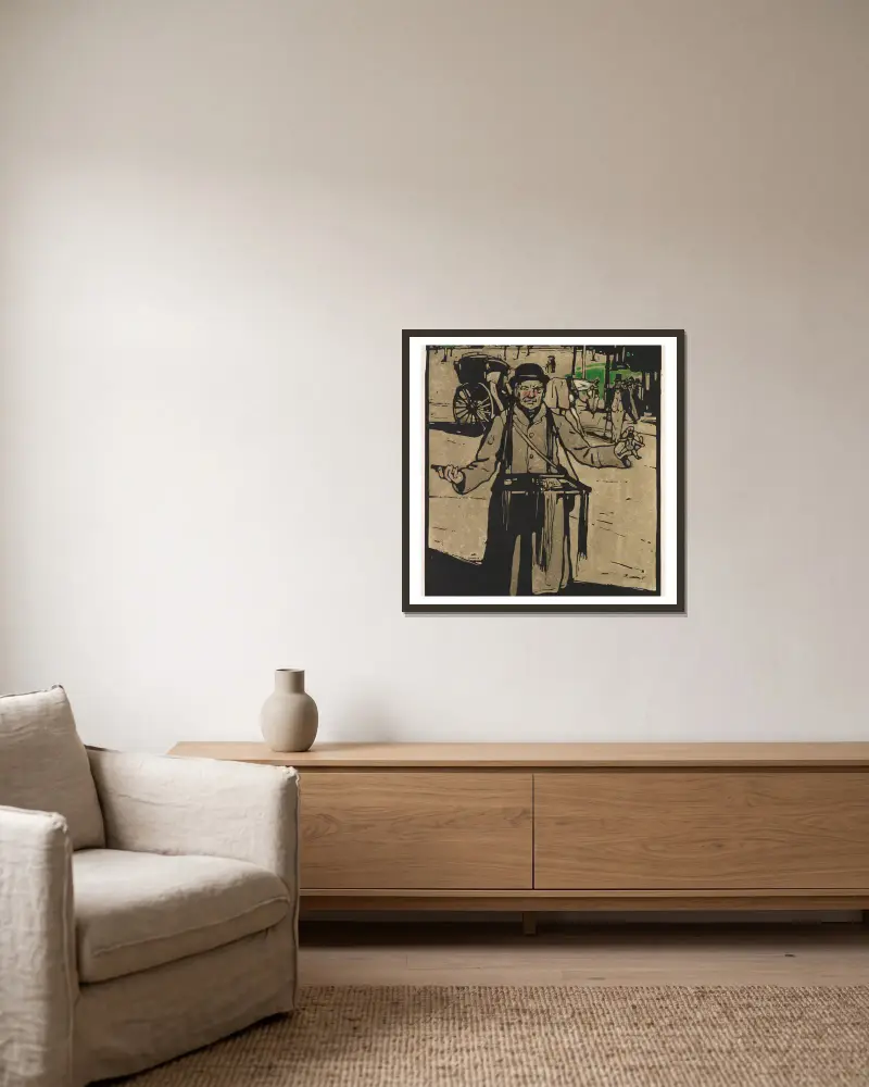 Hawker von William Nicholson gerahmt an einer Wand