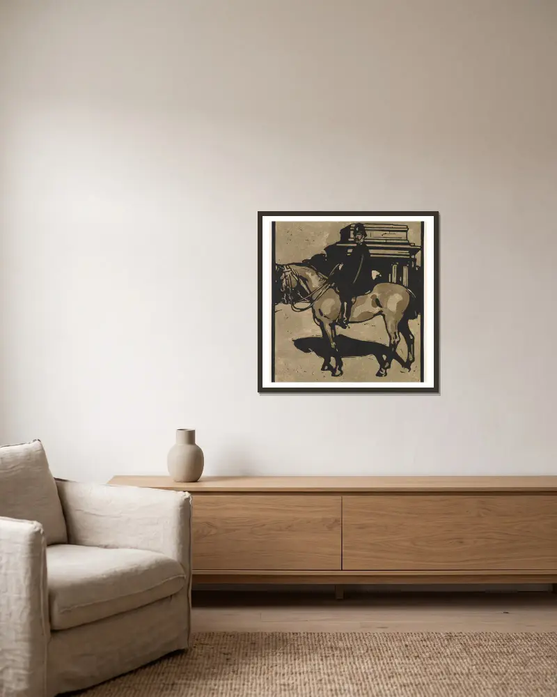 Der Polizist von William Nicholson gerahmt an einer Wand